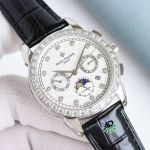 Patek Philippe Year Month Complications 9100 Movement Hour /Week/Star Chart /Month 42mm Diamond Bezel Watch